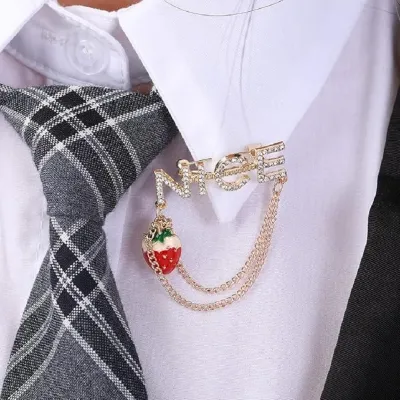 Elegant Strawberry Shape Hijab Pin